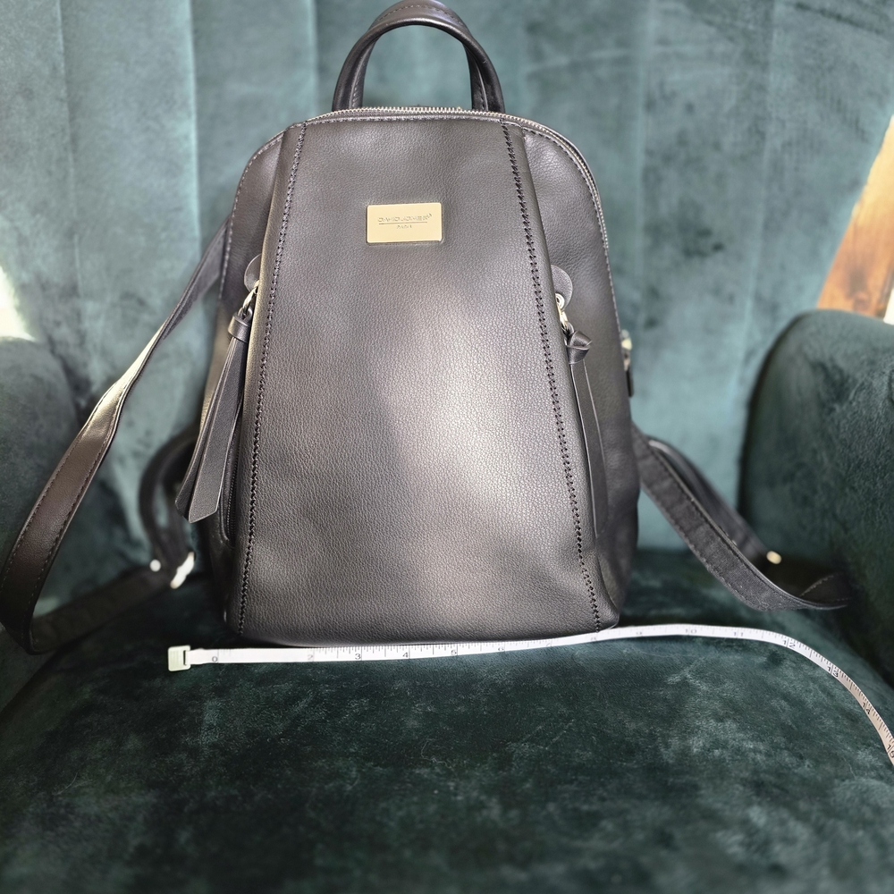 Black Leather Backpack